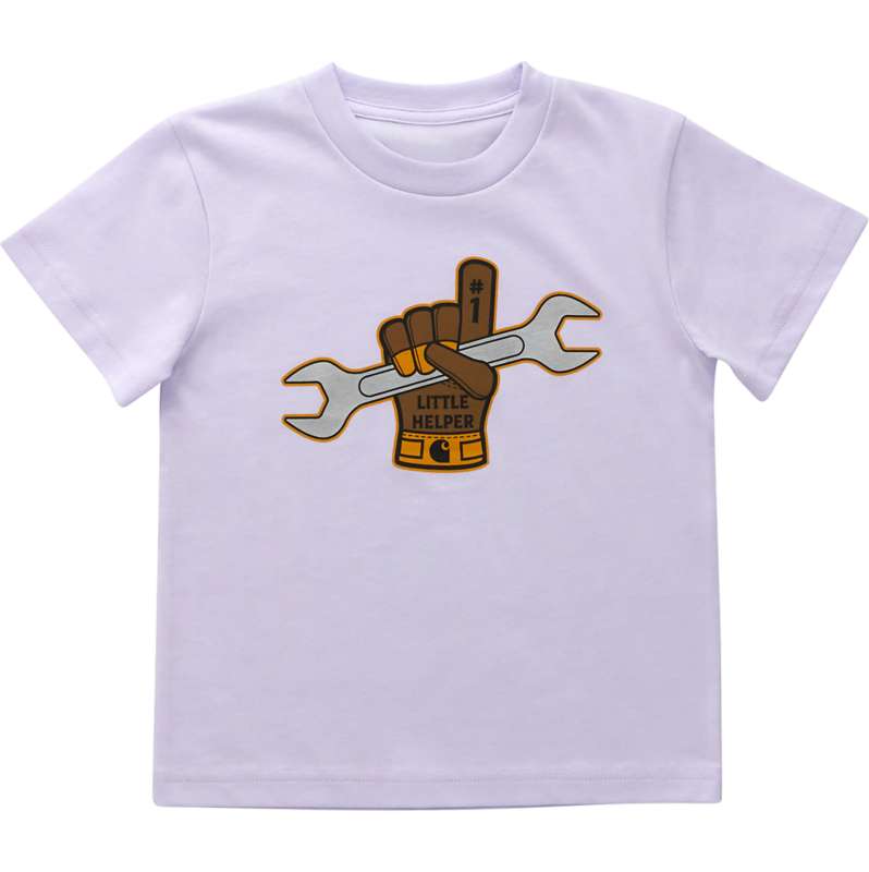 Carhartt  Fresh Lavender Kids' Short Sleeve Little Helper Glove T-Shirt (Toddler)