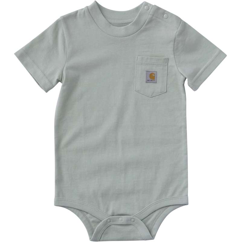 Carhartt  Tender Greens Boys' Short Sleeve Pocket Bodysuit (Baby)