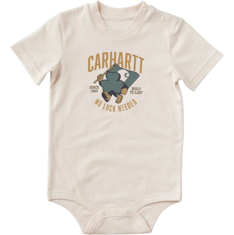 Carhartt  Chalk Kids' Short Sleeve St. Patty's Bodysuit (Baby)