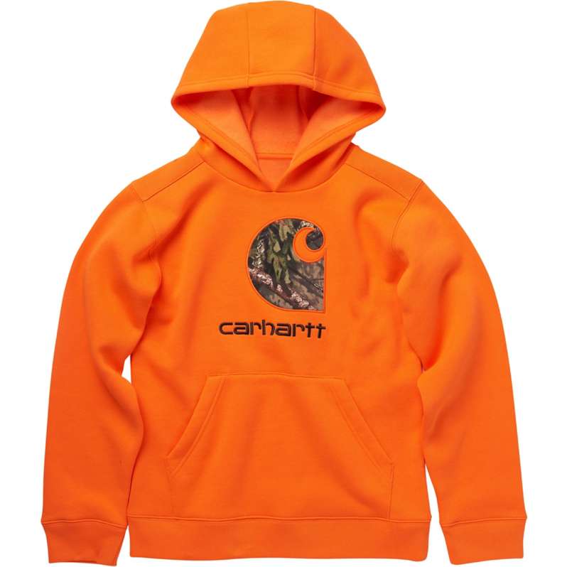 Carhartt  Exotic Orange Fleece Brandmark Pullover Hoodie
