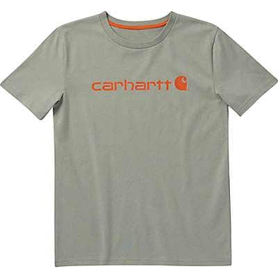 Carhartt Boys' Green Milieu Boys' Short-Sleeve Core Graphic T-Shirt