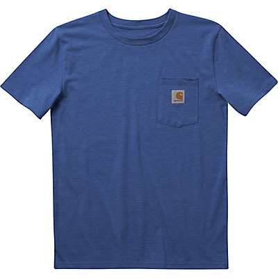 Carhartt Boys' Cobalt Heather Kids' Short-Sleeve Pocket T-Shirt
