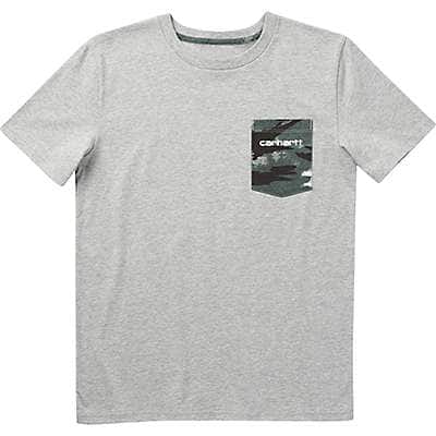 Carhartt Boys' Grey Heather Boys' Short-Sleeve Pocket T-Shirt