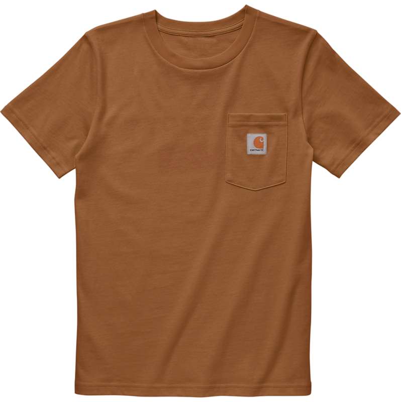 Carhartt  Carhartt Brown Kids' Short-Sleeve Pocket T-Shirt