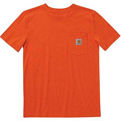 Carhartt Boys' Orange Kids' Short-Sleeve Pocket T-Shirt