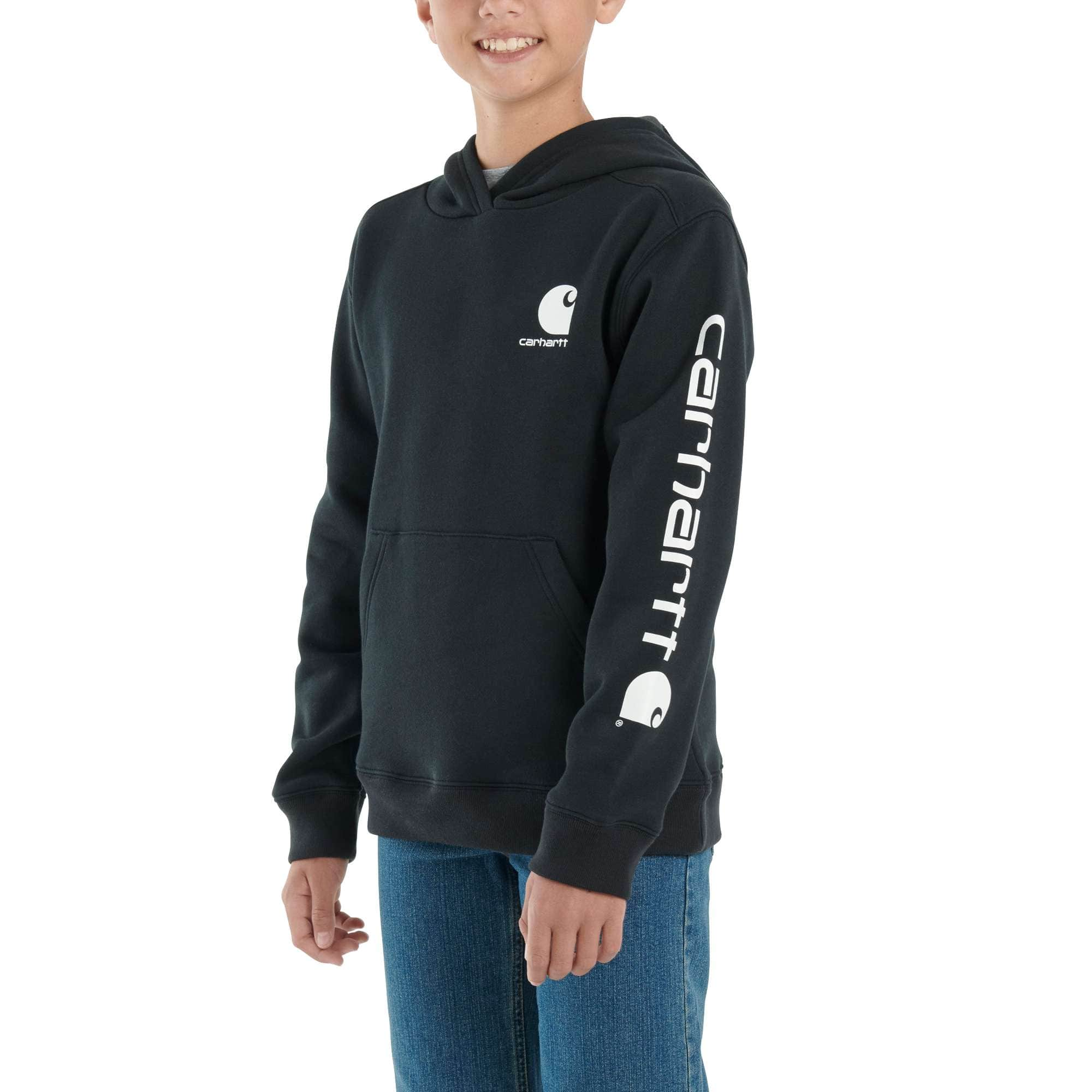 Carhartt Youth Sleeve Logo Pullover Hoodie