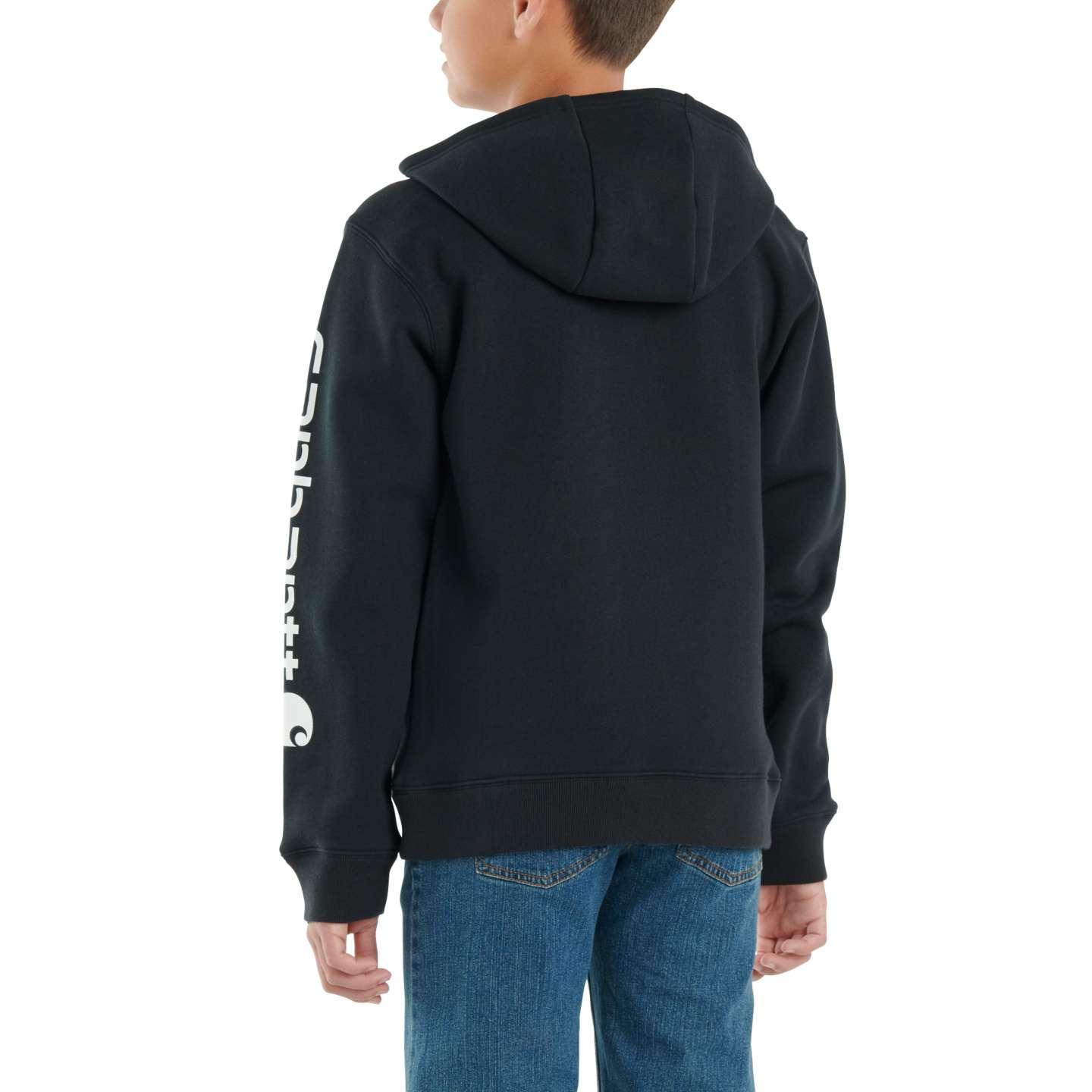 Свитшот Carhartt Long-Sleeve Graphic Sweatshirt (Toddler/Child/Youth) для мальчиков, цвет: Чёрный — фото 4