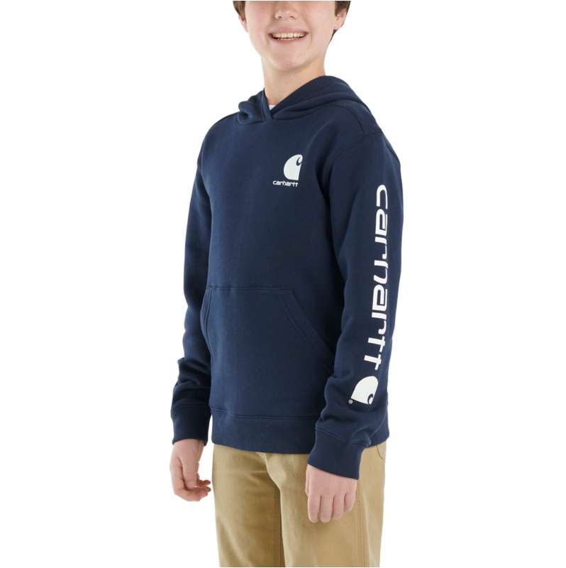 Carhartt  Navy Boys' Long-Sleeve Graphic Sweatshirt (Toddler/Child/Youth)