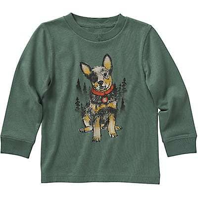 Carhartt Infant boy,toddler boy,child boy Emerald Boys' Long-Sleeve Dog T-Shirt