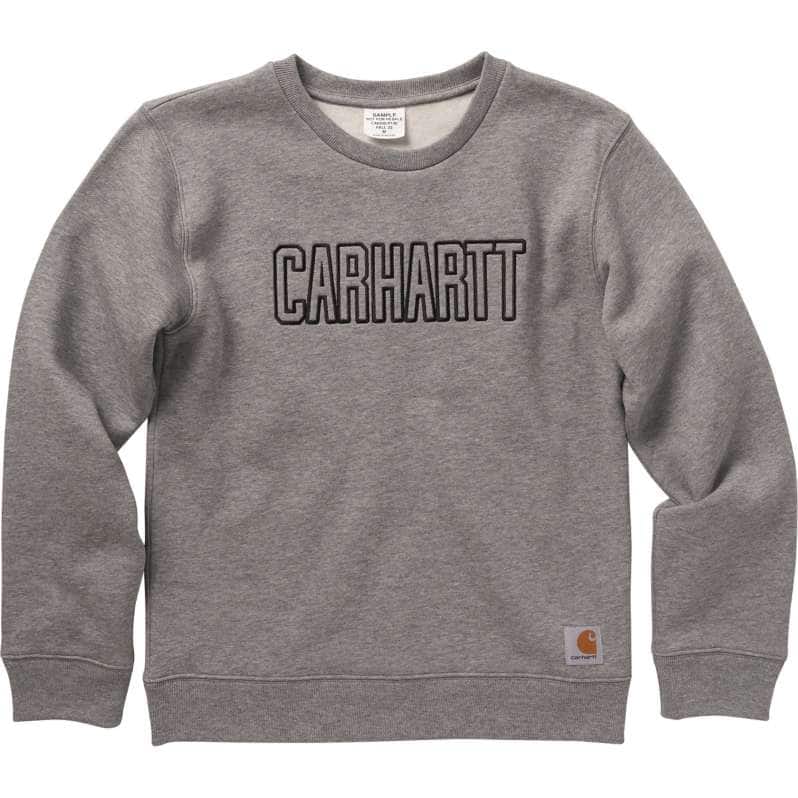 Carhartt  Granite Heather Boys' Long-Sleeve Crewneck Sweatshirt
