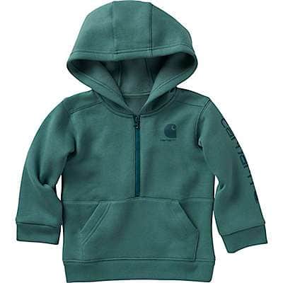 Carhartt Infant boy,toddler boy Emerald Boys' Long-Sleeve Half-Zip Sweatshirt