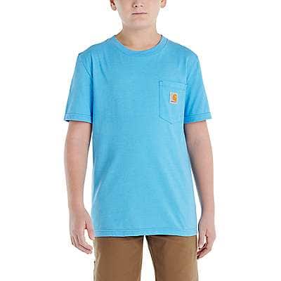 Carhartt Toddler boy,child boyyouth boy Azure Blue Kids' Short Sleeve Pocket T Shirt