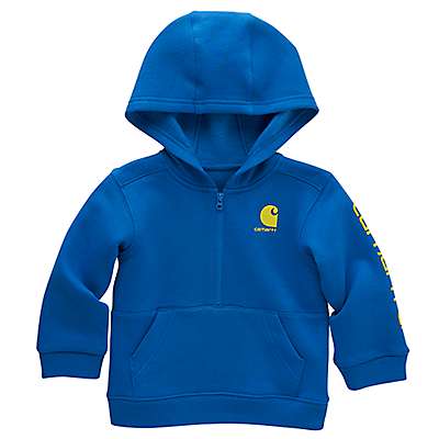 Carhartt Infant boy,toddler boy Blue Glow Boys' Long-Sleeve Half-Zip Sweatshirt (Infant/Toddler)