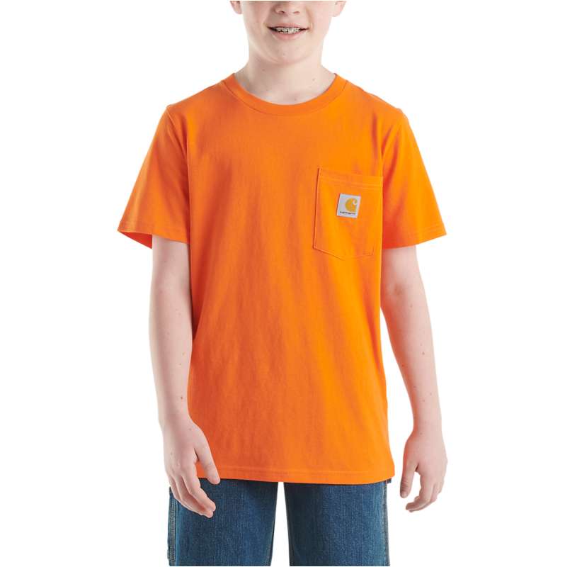 Carhartt  Orange Flame Kids' Short-Sleeve Pocket T-Shirt (Child/Youth)