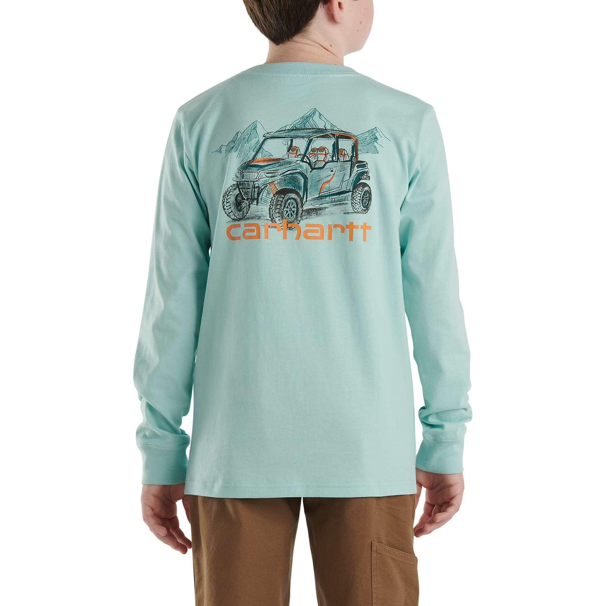 Boys' Long-Sleeve Pocket T-Shirt