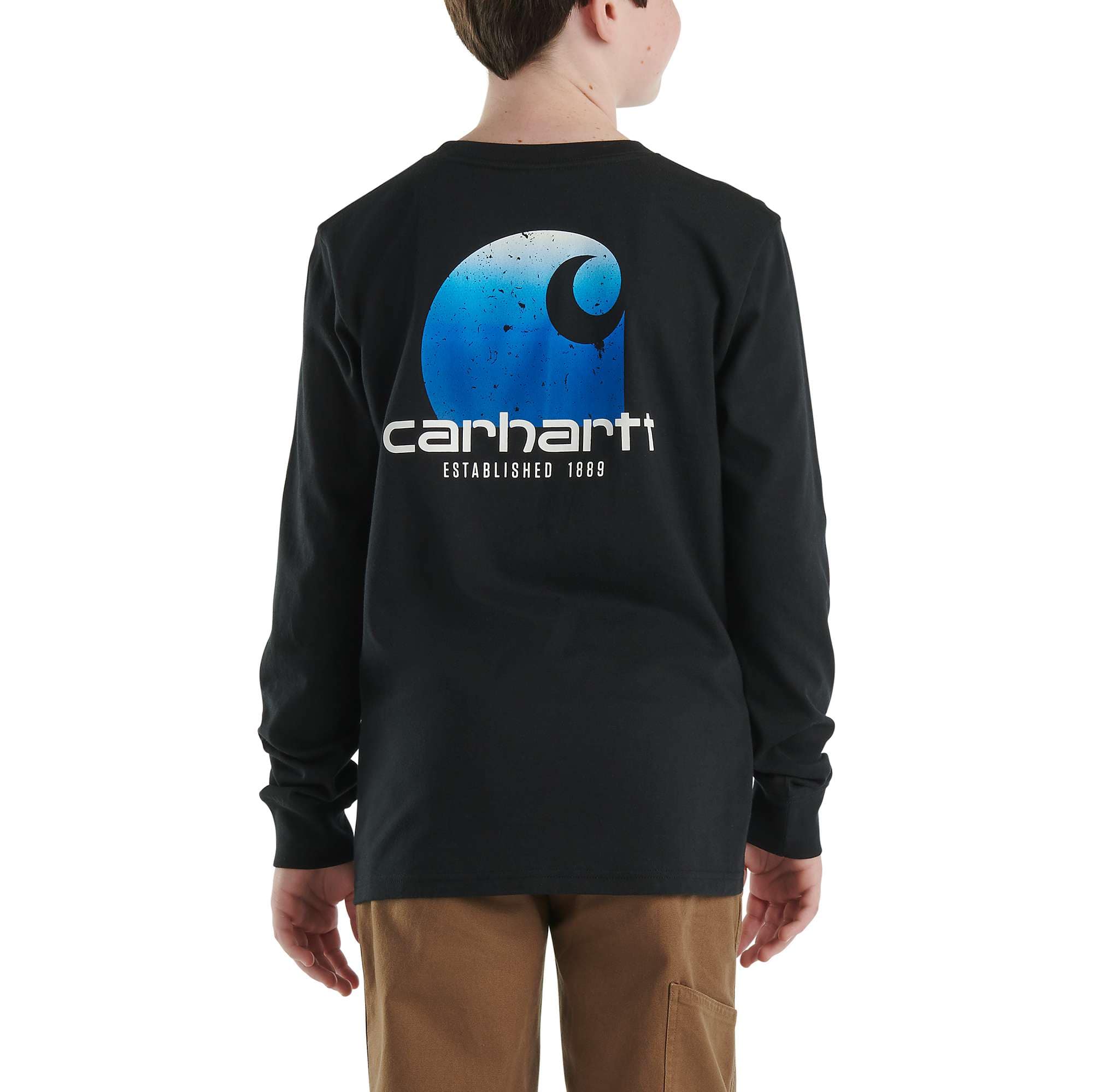 Boys' Long-Sleeve Pocket T-Shirt