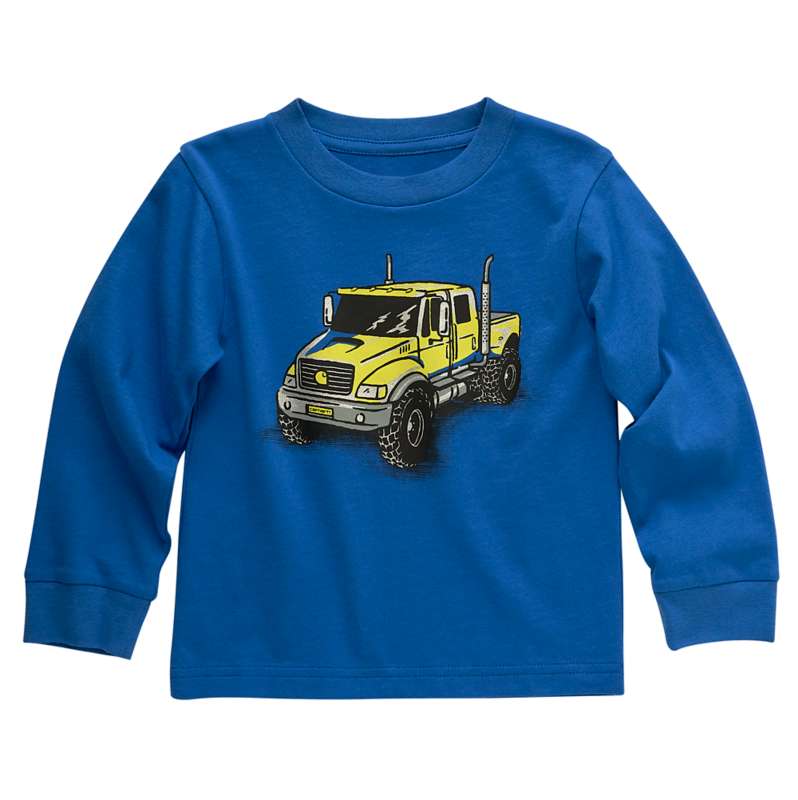 Carhartt  Blue Glow Boys' Long-Sleeve Truck T-Shirt