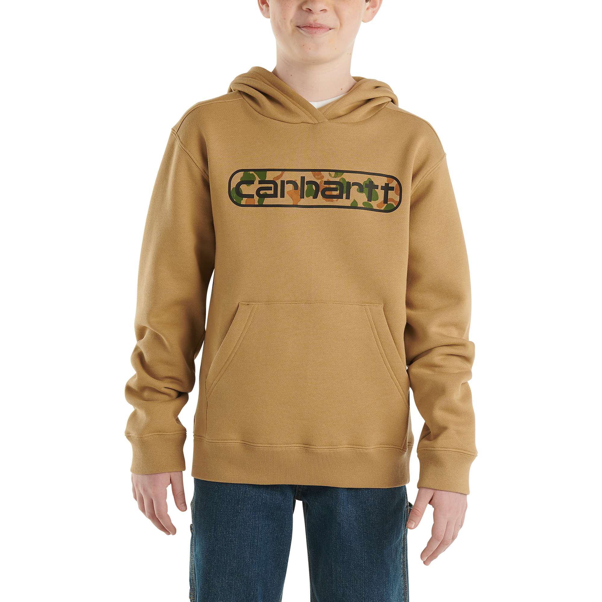 Boys Girls Cotton Hoodie Brown 6 Years 