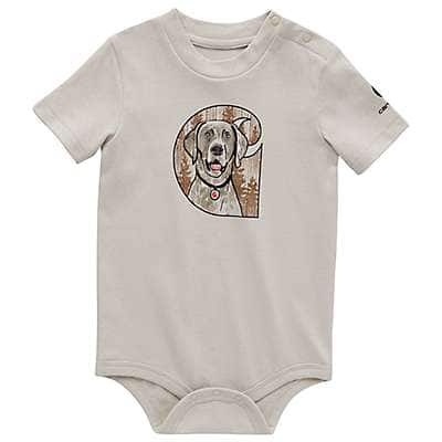 Carhartt Infant boy Malt Boys' Short Sleeve Dog Bodysuit (Infant)