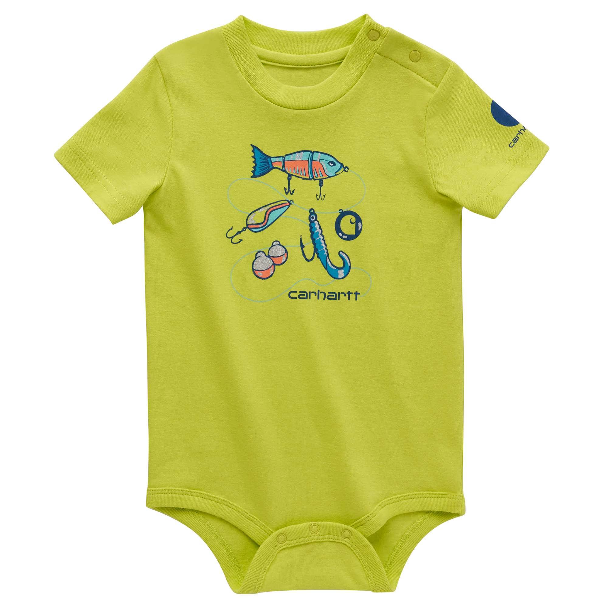 Boys' Short Sleeve Fishing Bodysuit (Infant)