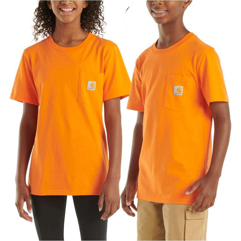 Carhartt  Orange Kids' Short Sleeve Pocket T-Shirt (Toddler/Child/Youth)