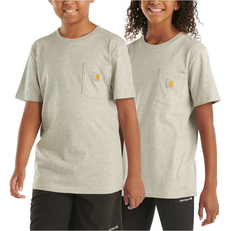 Carhartt  Heather Gray Kids' Short Sleeve Pocket T-Shirt (Toddler/Child/Youth)