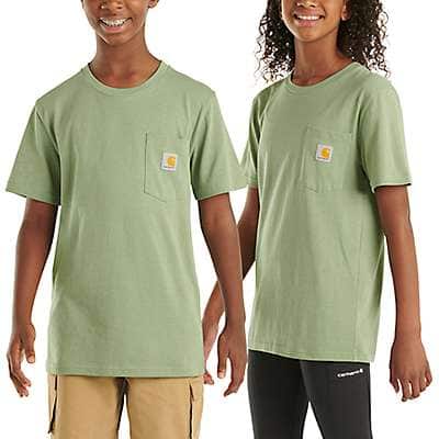 Carhartt Toddler boy,child boy,youth boy Loden Frost Kids' Short-Sleeve Pocket T-Shirt (Toddler/Child/Youth)