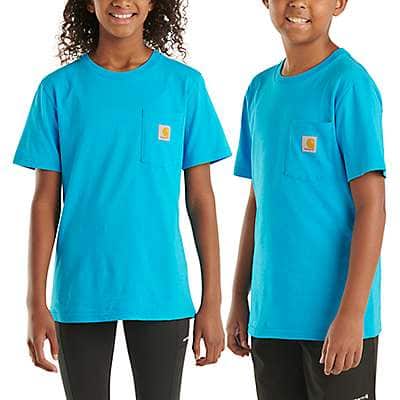 Carhartt Toddler boy,child boy,youth boy Atomic Blue Kids' Short-Sleeve Pocket T-Shirt (Toddler/Child/Youth)