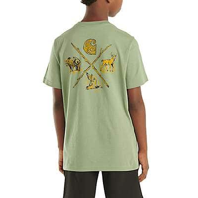 Carhartt Child boy,youth boy Loden Frost Boys' Short-Sleeve Wilderness T-Shirt (Child/Youth)