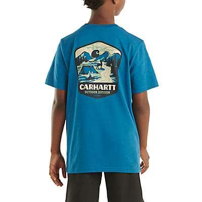 Carhartt Child boy,youth boy Deep Lagoon Boys' Short-Sleeve Outdoor T-Shirt (Child/Youth)