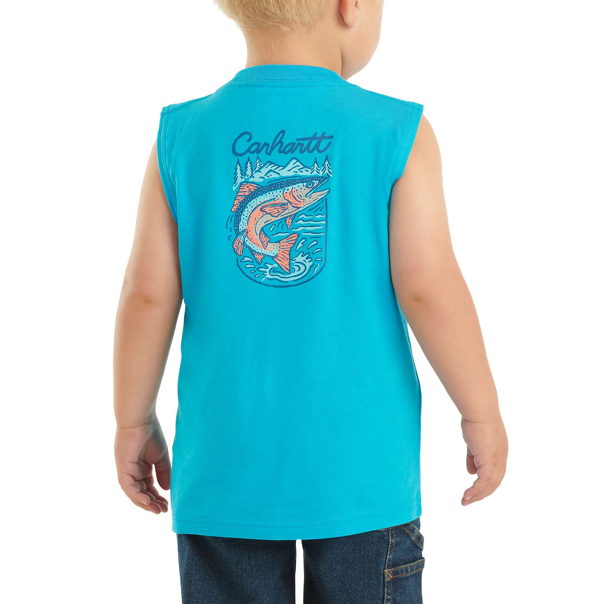 Carhartt Boys' Sleeveless Fish T-Shirt (Toddler/Child/Youth)