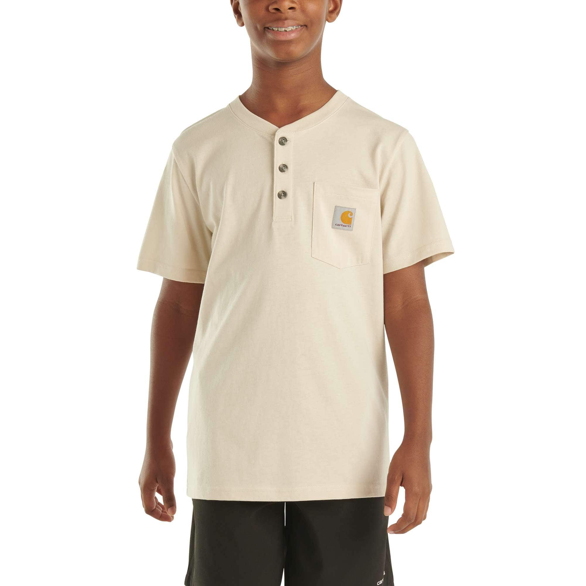 Carhartt Boys' Short-Sleeve Henley T-Shirt (Toddler/Child/Youth)