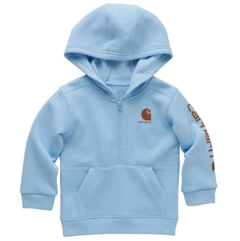 Carhartt  Fog Blue Boys' Long Sleeve Half-Zip Sweatshirt (Infant/Toddler)