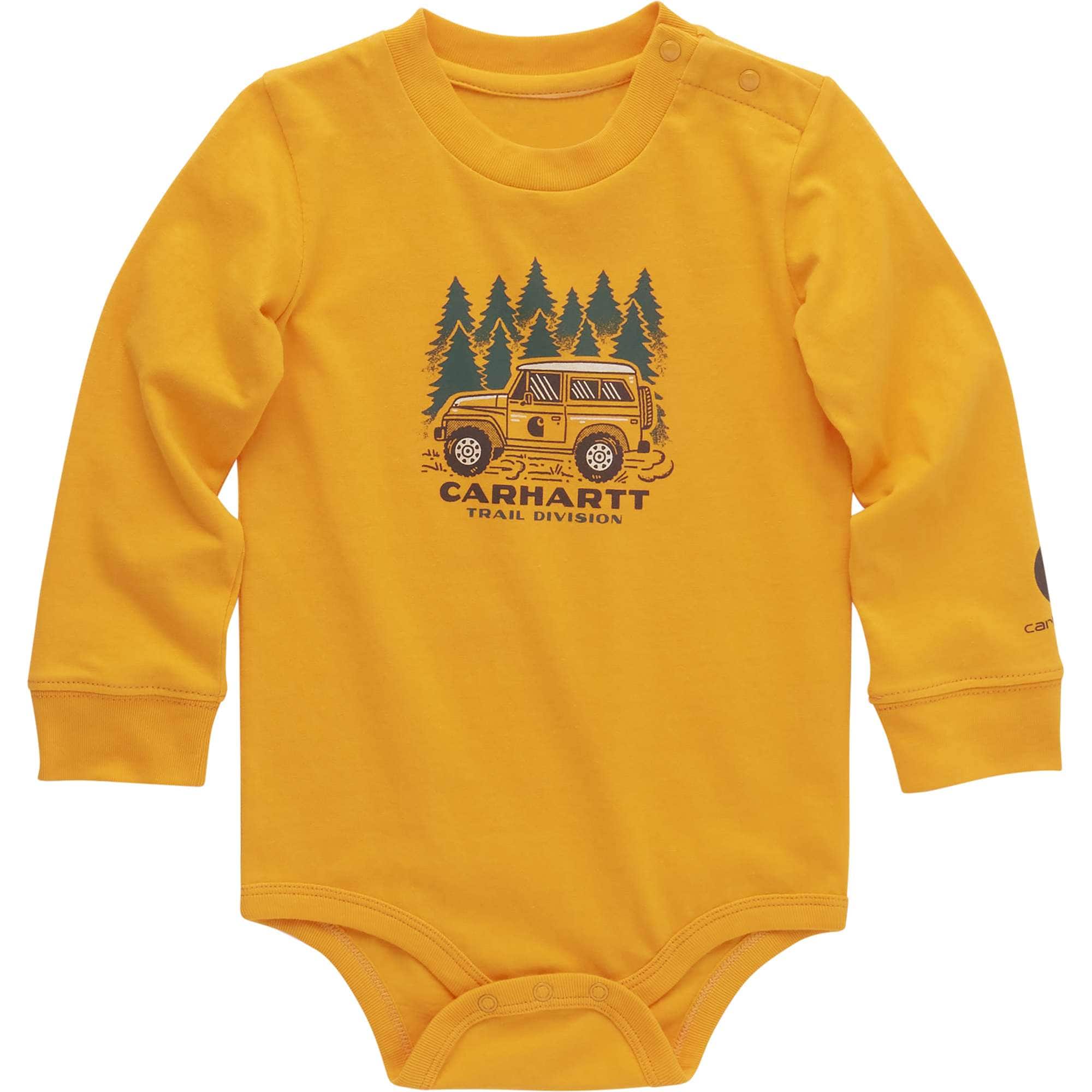 Carhartt Boys' Long-Sleeve Trail Bodysuit (Infant)