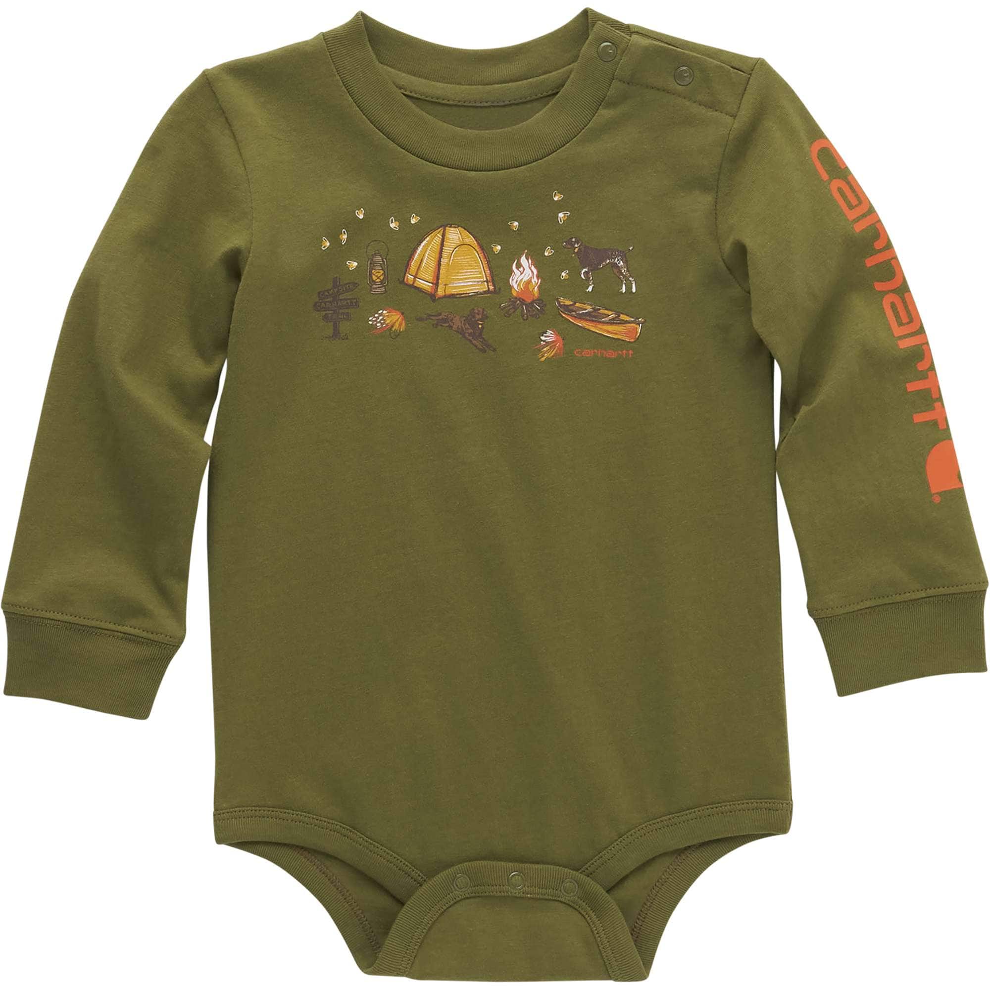 Carhartt Boys' Long-Sleeve Camping Bodysuit (Infant)