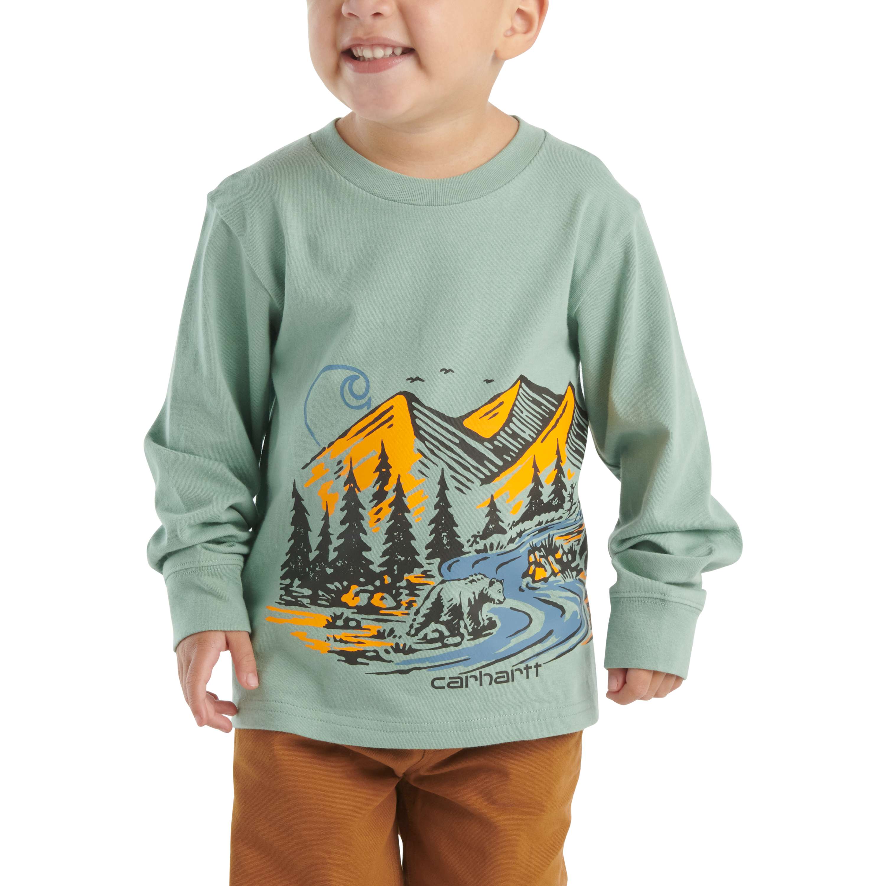 Carhartt Boys' Long-Sleeve Mountain Wrap T-Shirt (Infant/Toddler/Child)