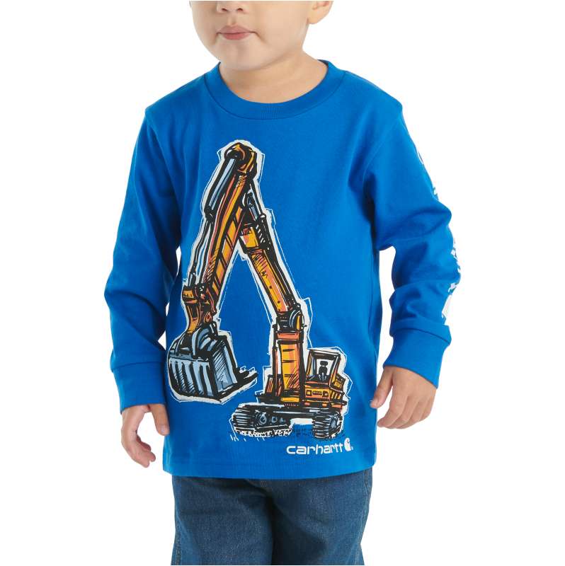 Carhartt  Lapis Boys' Long-Sleeve Construction T-Shirt (Infant/Toddler/Child)