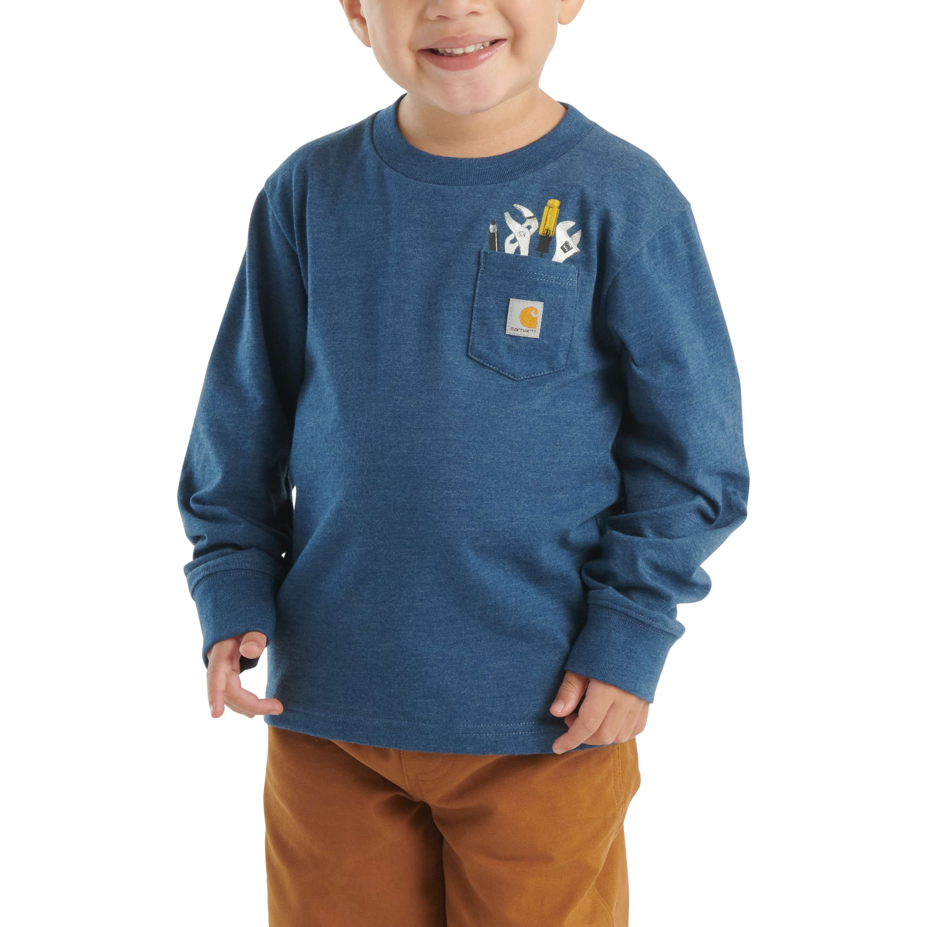 Carhartt Boys' Long-Sleeve Tool Pocket T-Shirt (Infant/Toddler/Child)