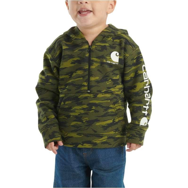 Carhartt  Green Camo Boys' Long-Sleeve Half-Zip Camo Sweatshirt (Infant/Toddler)