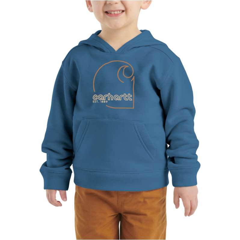 Carhartt  Deep Lagoon Boys' Long Sleeve Graphic Sweatshirt (Toddler/Child/Youth)