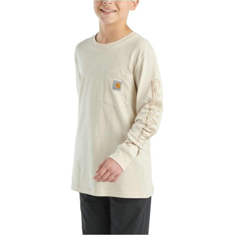 Carhartt  Malt Boys' Long-Sleeve Pocket T-Shirt (Toddler/Child/Youth)