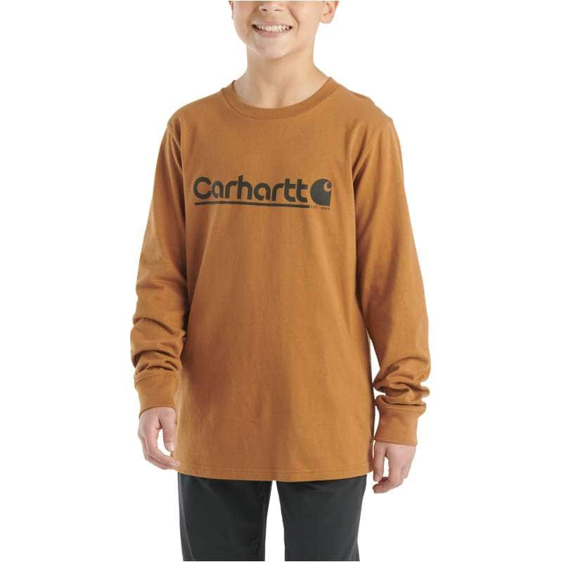 Carhartt  Carhartt Brown Boys' Long-Sleeve Graphic T-Shirt (Toddler/Child/Youth)