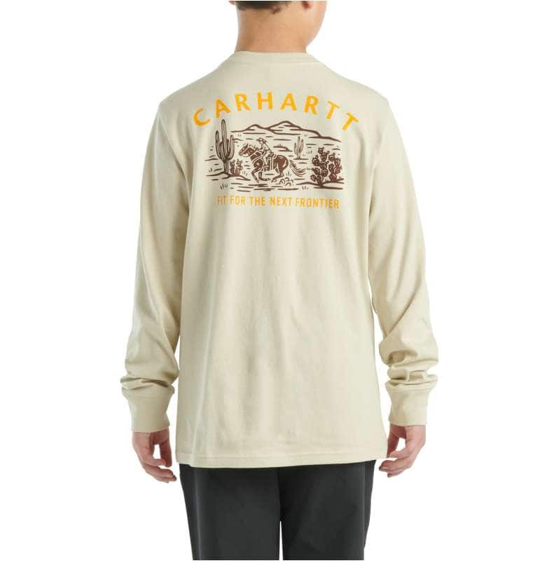 Carhartt  Sand Boys' Long-Sleeve Graphic Pocket T-Shirt (Child/Youth)