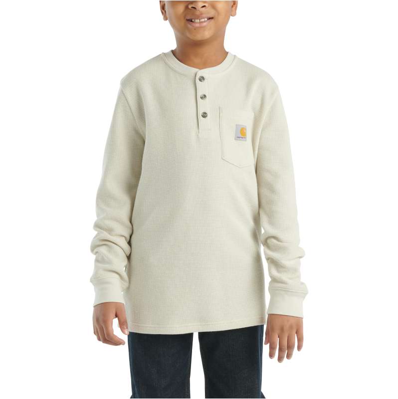 Carhartt  Malt Boys' Long-Sleeve Henley Pocket T-Shirt (Toddler/Child/Youth)