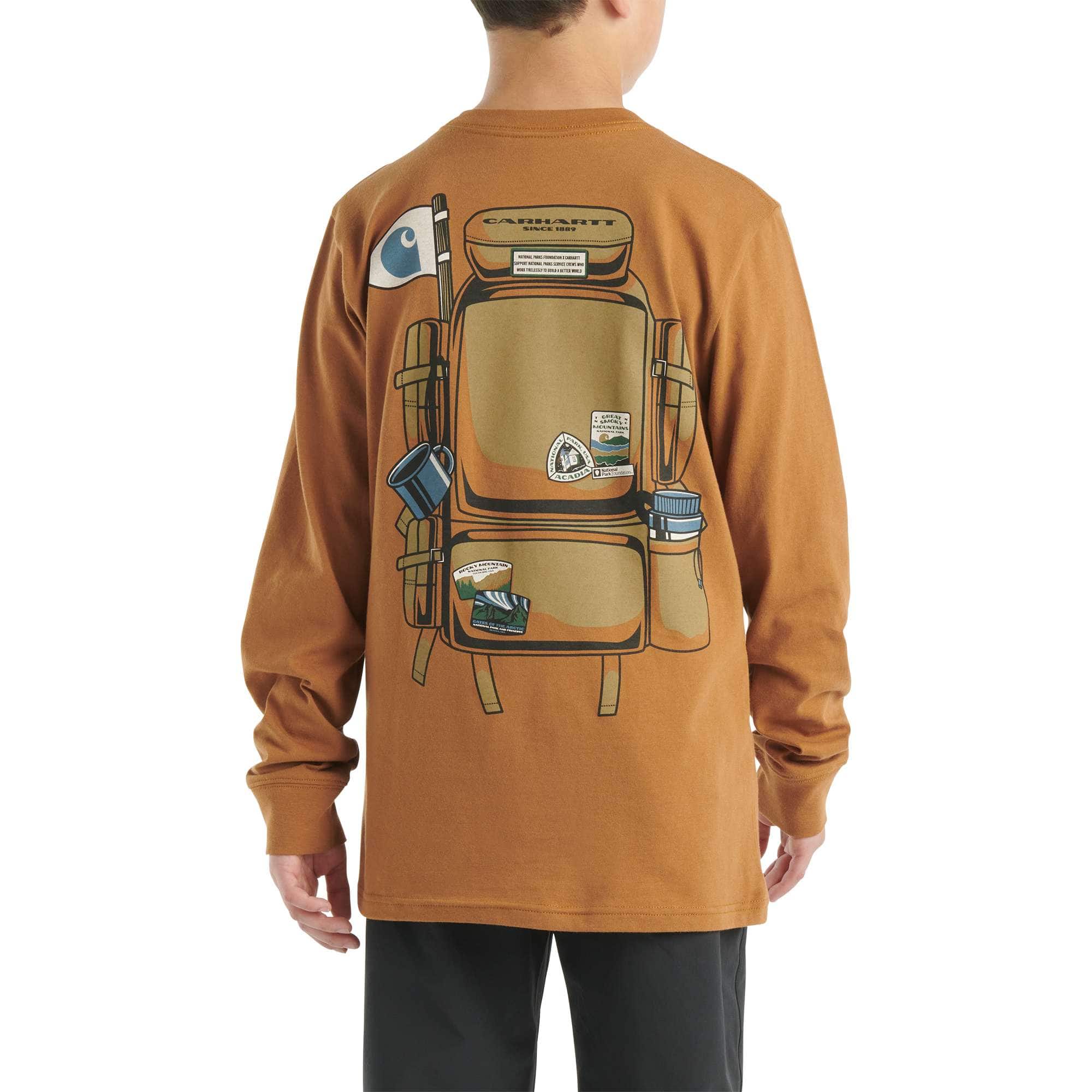 Carhartt Kids' Long-Sleeve National Parks Backpack Graphic T-Shirt (Toddler/Child/Youth)