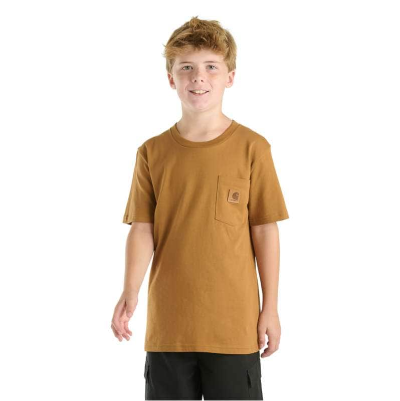 Carhartt  Carhartt Brown Kids' Short Sleeve Tonal Pocket T-Shirt (Toddler/Child/Youth)