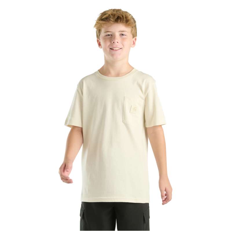 Carhartt  Chalk Kids' Short Sleeve Tonal Pocket T-Shirt (Toddler/Child/Youth)