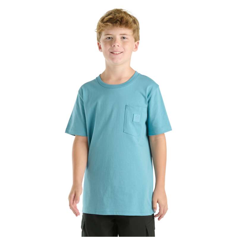 Carhartt  Summer Blue Kids' Short Sleeve Tonal Pocket T-Shirt (Toddler/Child/Youth)