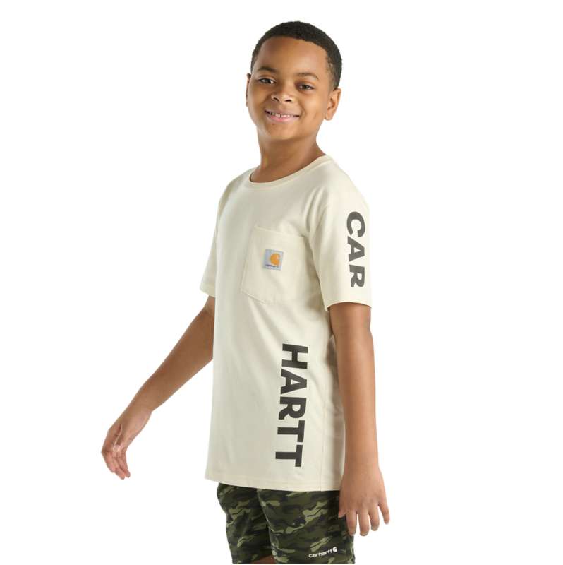 Carhartt  Chalk Boys' Short Sleeve Pocket T-Shirt (Child/Youth)