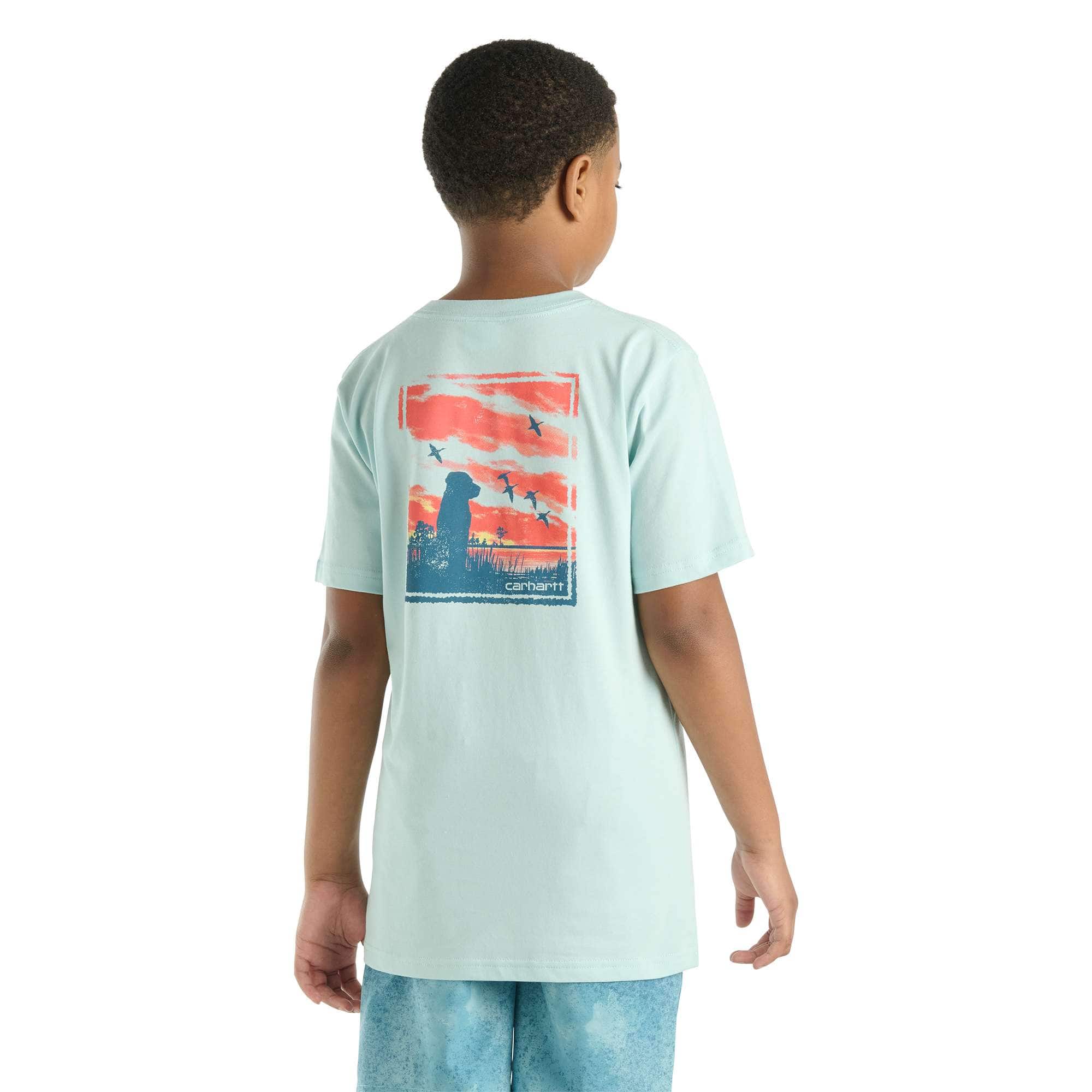 Additional thumbnail 1 of Boys' Short Sleeve Pocket Sunset Dog T-Shirt (Toddler/Child/Youth)